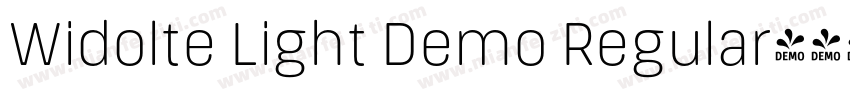 Widolte Light Demo Regular字体转换